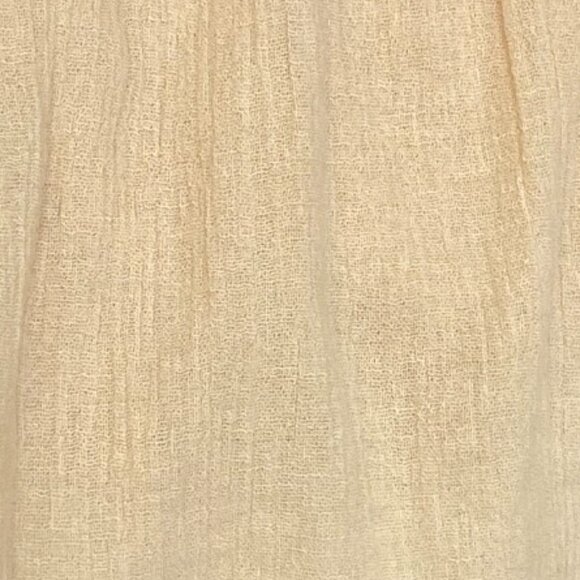 Free People Strapless Top Ruffle Gauzy Boho Festival Crop Coastal Coachella Sz S - Picture 5 of 12